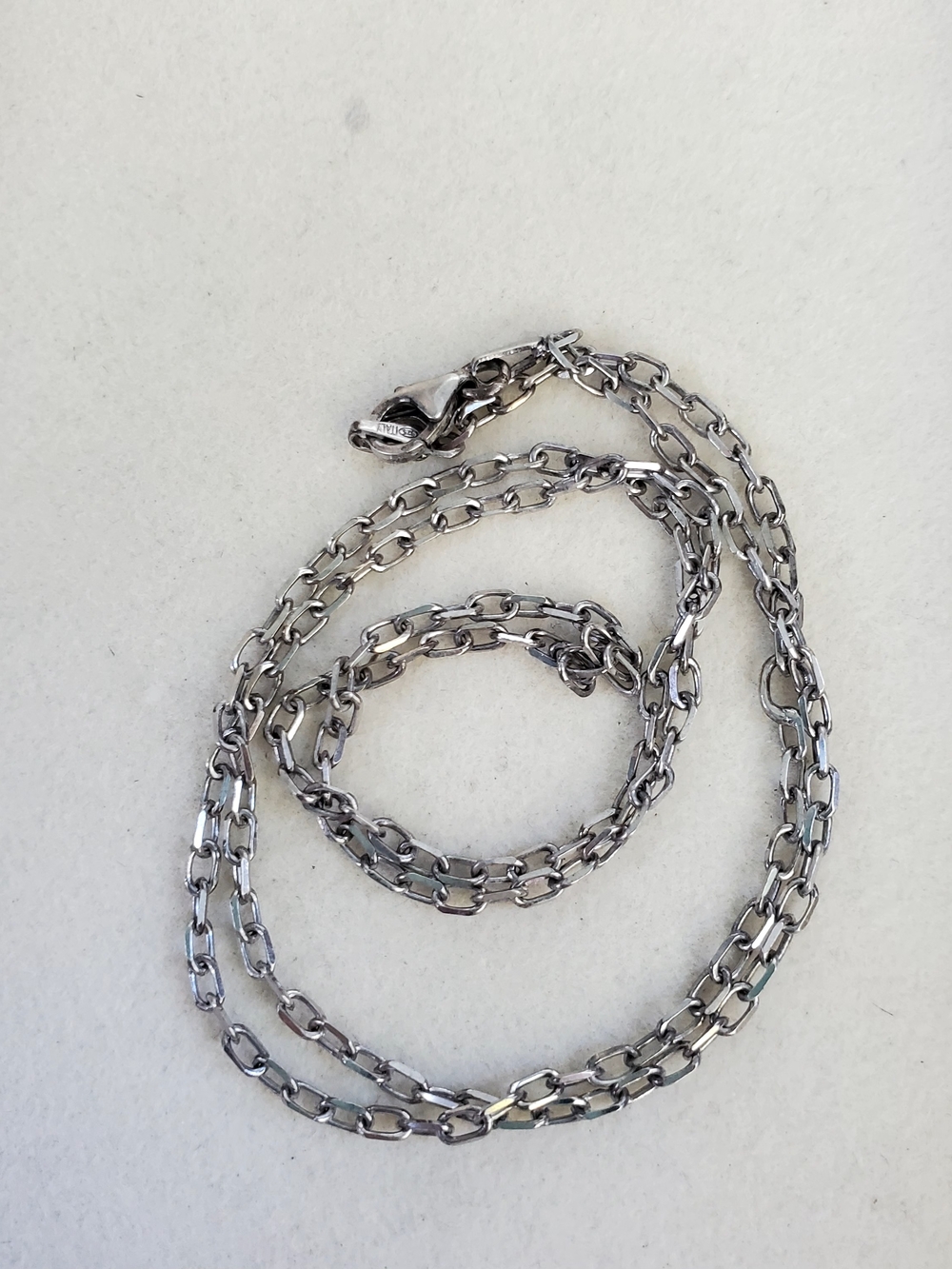Sterling Silver Cable Link Chain Necklace - 4.47g • 25.00 cm